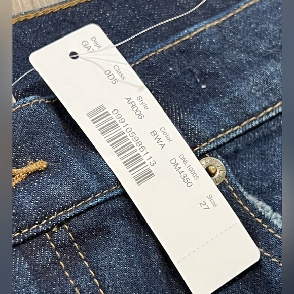 NWT Size 27 J. Crew 10” Vintage Straight Dark Wash Boiler Blue Jeans Denim - Picture 5 of 9